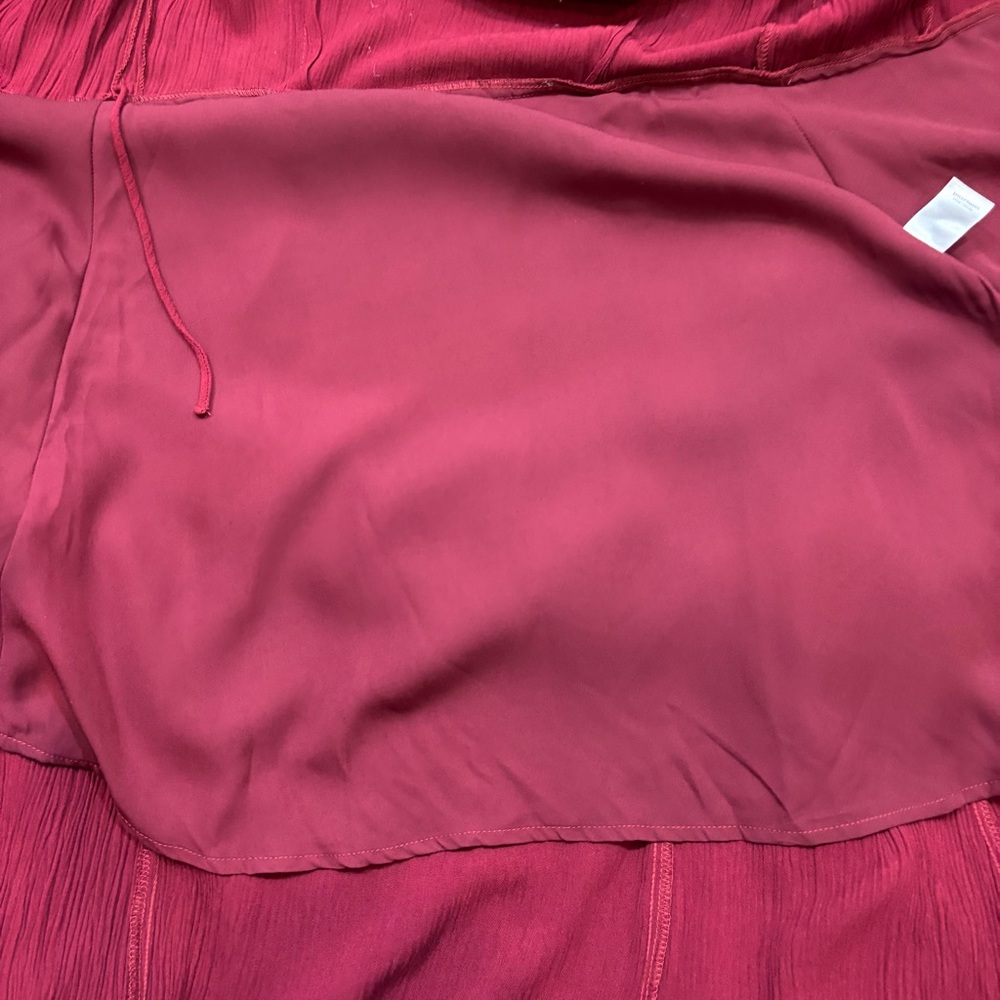 Ladies Lulu’s Evolve Burgundy Wrap Maxi Dress Size Small - Picture 8 of 12